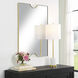 Ticket 36.13 X 24.25 inch Metallic Gold Leaf Vanity Mirror