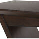 Breakthrough 22 X 17.25 inch Brushed Brass and Deep Brown Accent Table