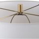 Nocturnal 34.5 inch 150.00 watt Black Stone and Brass Table Lamp Portable Light
