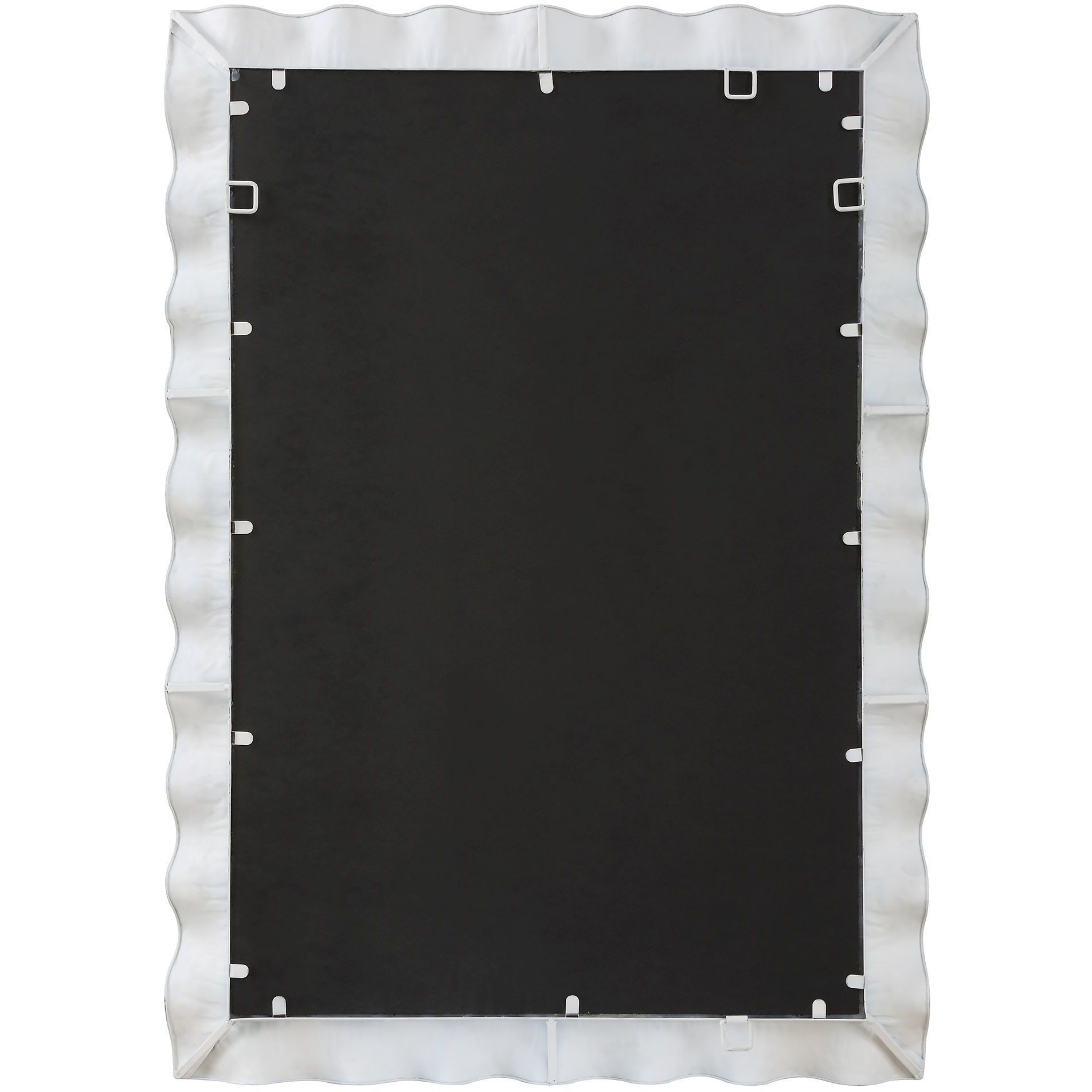 Haya 40 X 28.25 inch Semi-Gloss White Mirror