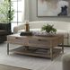 Coast 48 X 18 inch Oak Stain and Gunmeta Coffee Table