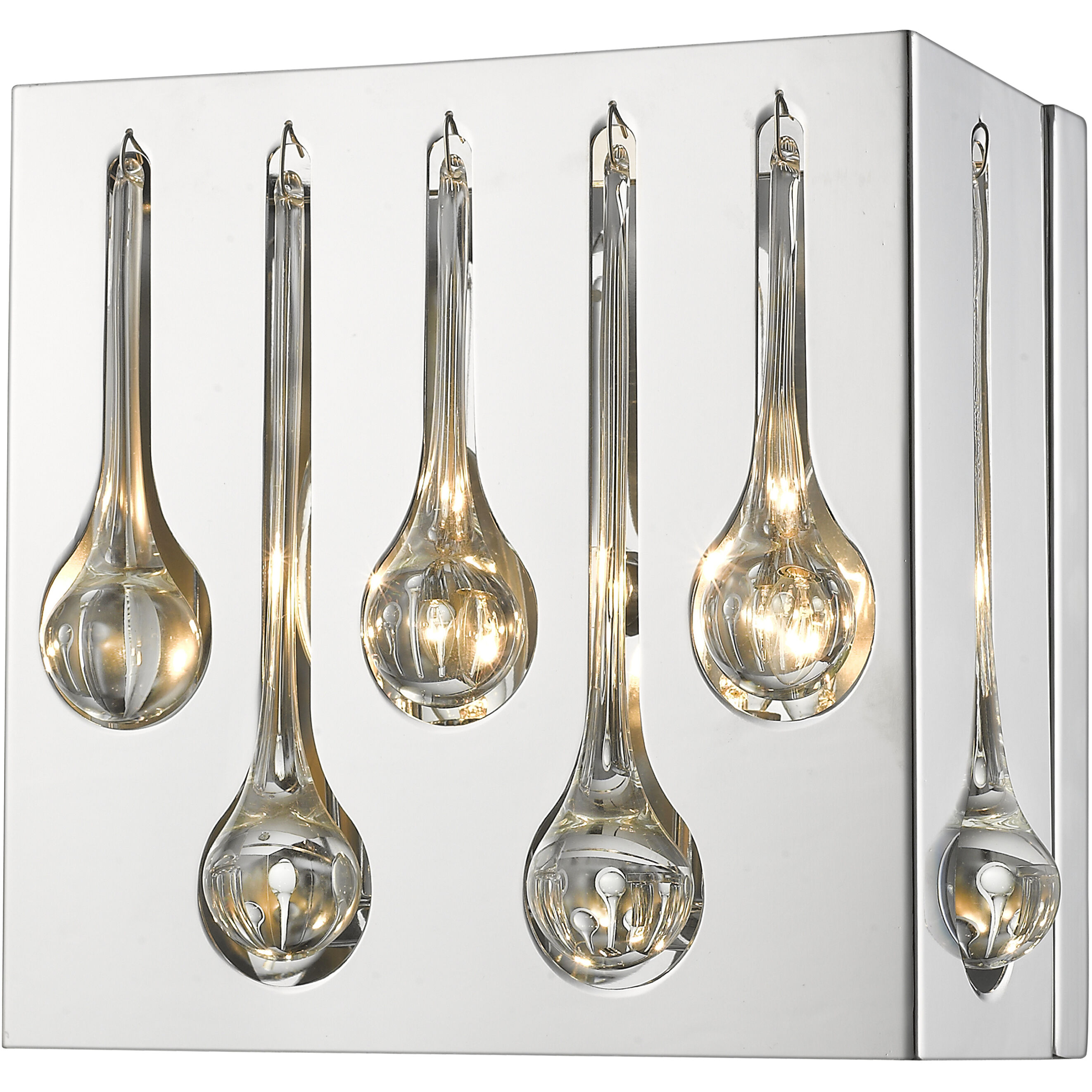 Oberon 2 Light 9 inch Chrome Wall Sconce Wall Light