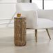 Echo 22.5 X 10.13 inch Antique Gold and Black Drink Table
