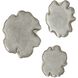 Selene Mottled Gray Glaze With Warm Caramel Edging Wall Decor, Set of 3