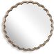 Cerrito 34 X 34 inch Antique Brass Mirror