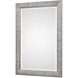 Mossley 42 X 30 inch Metallic Silver with Light Gray Wash Wall Mirror