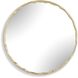 Crinkle 40 X 40 inch Champagne Leaf Mirror