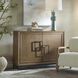 Paltrow Rich Burl Veneer and Oak Wood with Oil-Rubbed Bronze 2 Door Cabinet