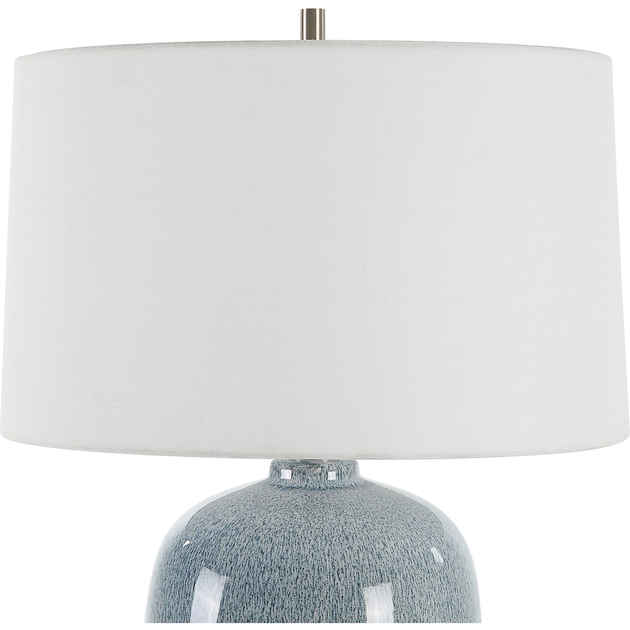 Jubilee 26.75 inch 150.00 watt Sky Blue Glaze with Cobalt Mottled Details Table Lamp Portable Light