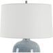 Jubilee 26.75 inch 150.00 watt Sky Blue Glaze with Cobalt Mottled Details Table Lamp Portable Light