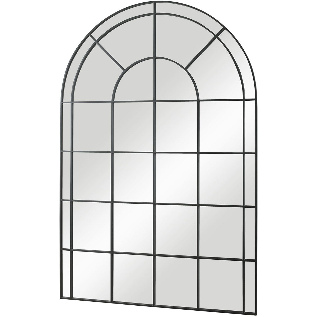 Grantola 72 X 48 inch Satin Black Wall Mirror