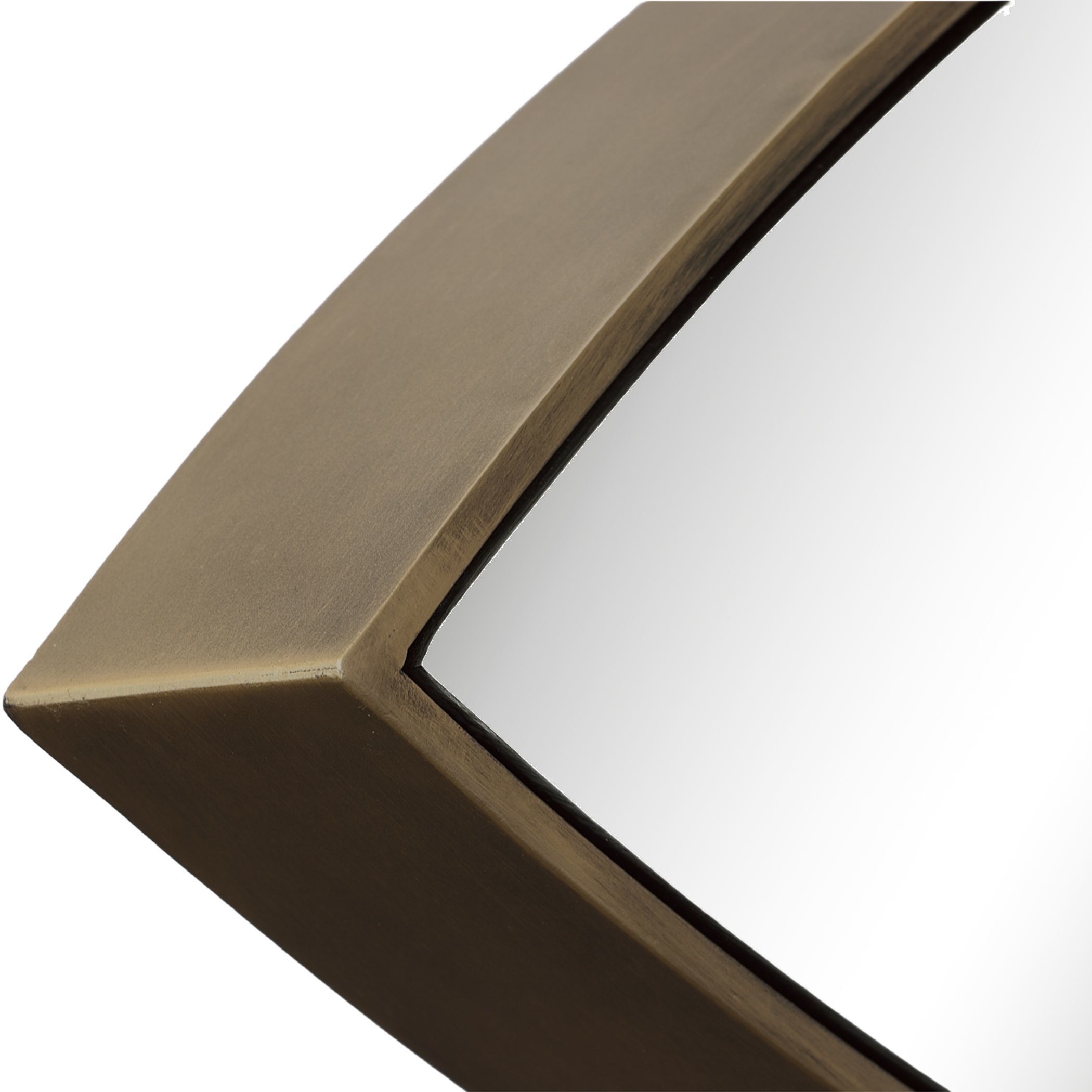 Ellipse 39.75 X 14 inch Antiqued Golden Bronze Mirror