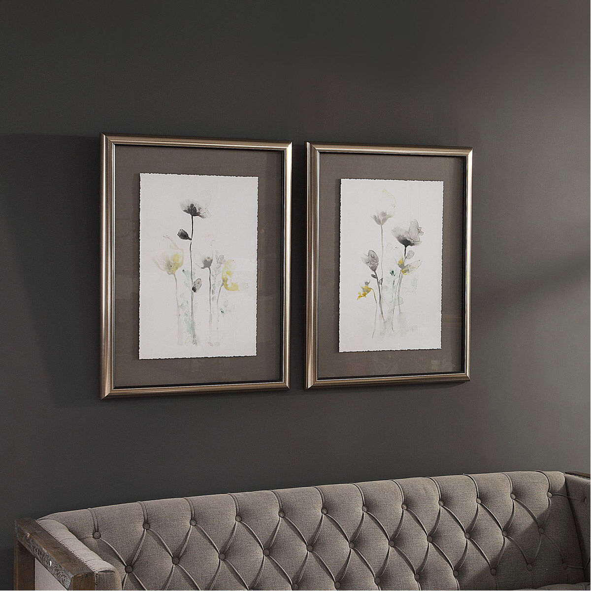 Stem Illusion 34 X 26 inch Floral Art, Set of 2