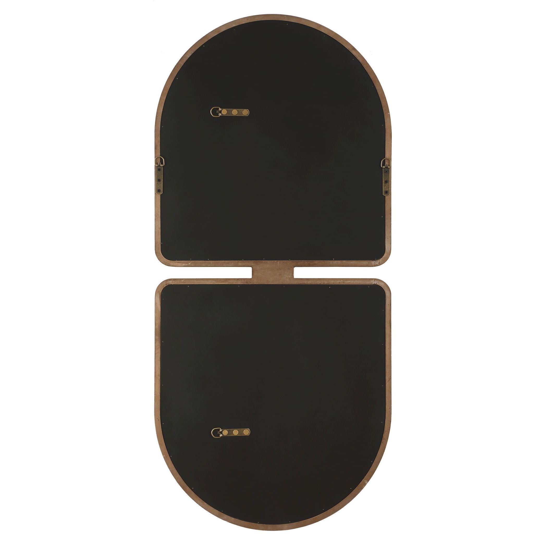 Jacques 47.5 X 22 inch Antiqued Gold Mirror