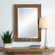 Aldous 42.88 X 30.5 inch Walnut and Natural Jute Mirror