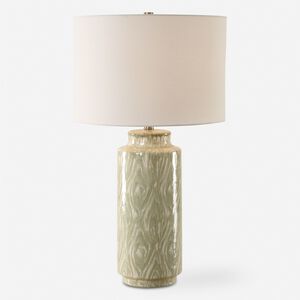 Laurel 28 inch 150.00 watt Cream and Sage Glaze Table Lamp Portable Light