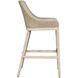 Paloma 44.7 inch Oatmeal and Cerused Wheat with Oyster White Outdoor Bar Stool