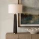 Forage 31.5 inch 100.00 watt Dark Stain Oak and Antique Brass Table Lamp Portable Light