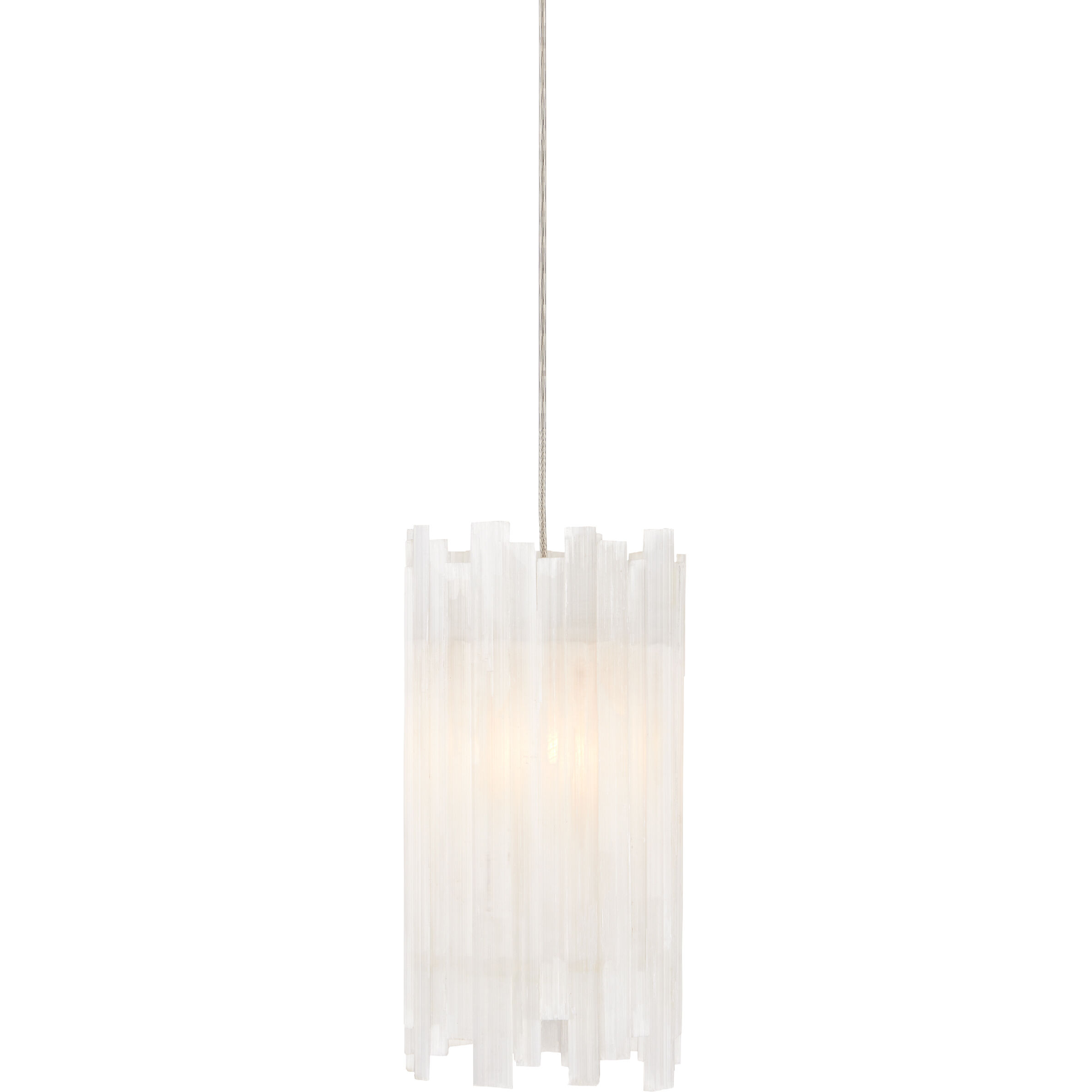 Escenia 1 Light 5.5 inch Natural/Painted Silver Multi-Drop Pendant Ceiling Light