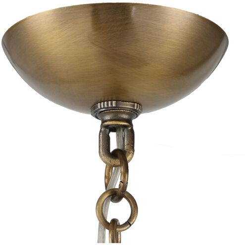 Geodesic 3 Light 13.5 inch Matte Antique Brass Pendant Ceiling Light