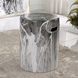 Marvel 17 inch Black and White Marbled Garden Stool