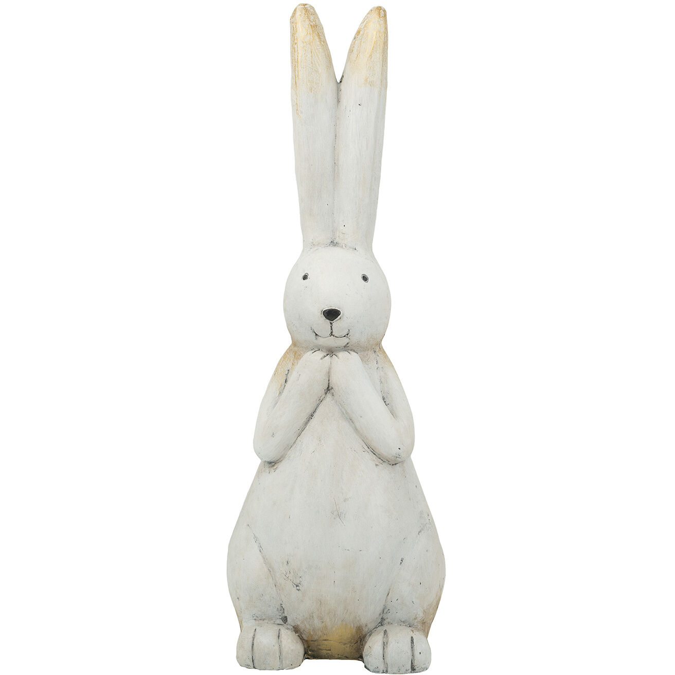 Anita White and Gold Statue