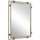 Elsher 45 X 30 inch Antique Gold Wall Mirror