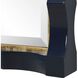 Gulf 39 X 31 inch Navy Lacquer Mirror