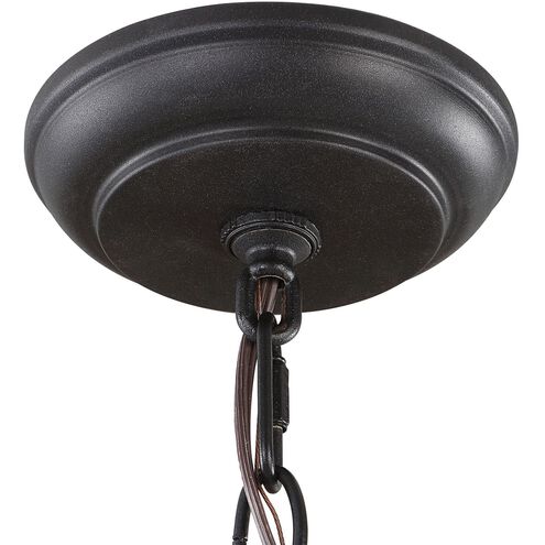 Deschutes 8 Light 30 inch Sanded Black and Faux Painted Wood Chandelier Ceiling Light
