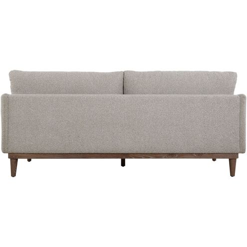 Freefall Beige Polyester and Walnut with Gray Ceruse Sofa