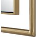 It's All Connected 40 X 30 inch Plated Brass Mirror