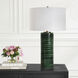 Galeno 27.75 inch 150.00 watt Dark and Light Emerald Green Glaze Table Lamp Portable Light
