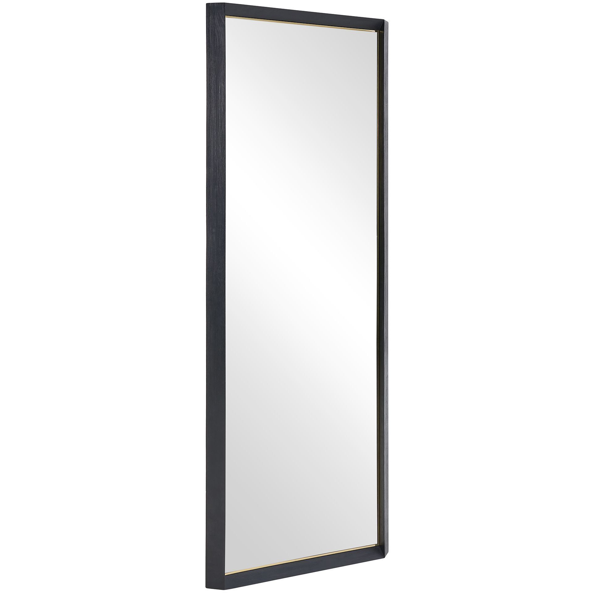 Stenton 76 X 28 inch Black and Gold Mirror