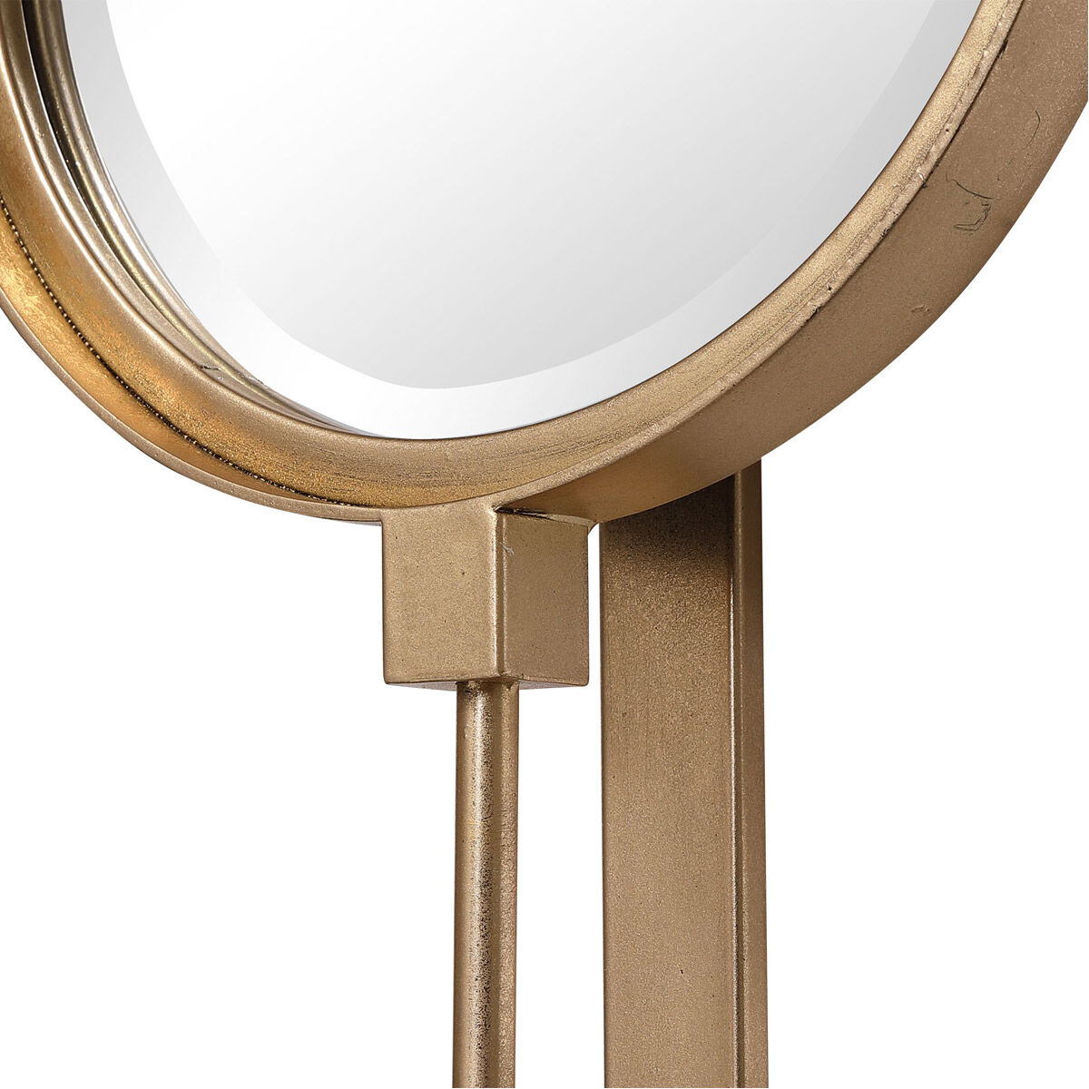 Button 60 X 10 inch Gold Leaf Wall Mirror