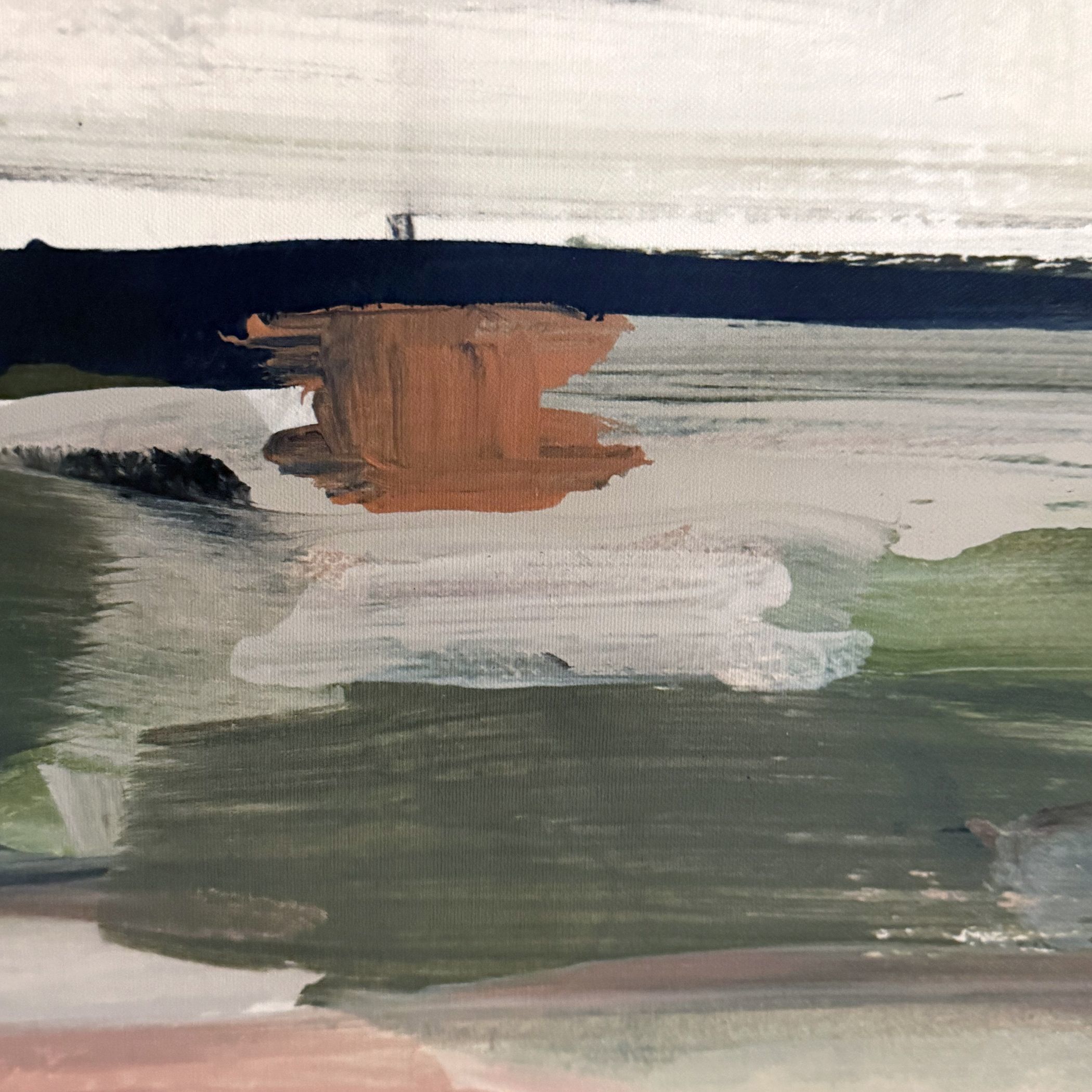 Just Peaking 31.5 X 25.5 inch Framed Abstract Prints, Set of 2