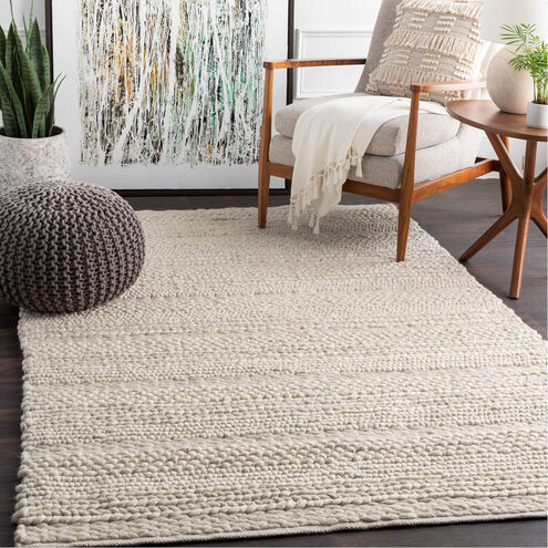 Clifton 120 X 96 inch Ivory Wool with Subtle Light Gray Accents Rug, 8ft x 10ft