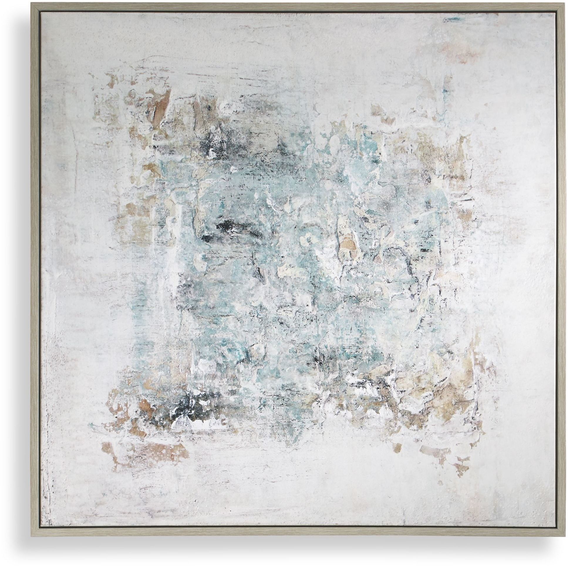 Find Me Here Multicolor Abstract Framed Canvas Art