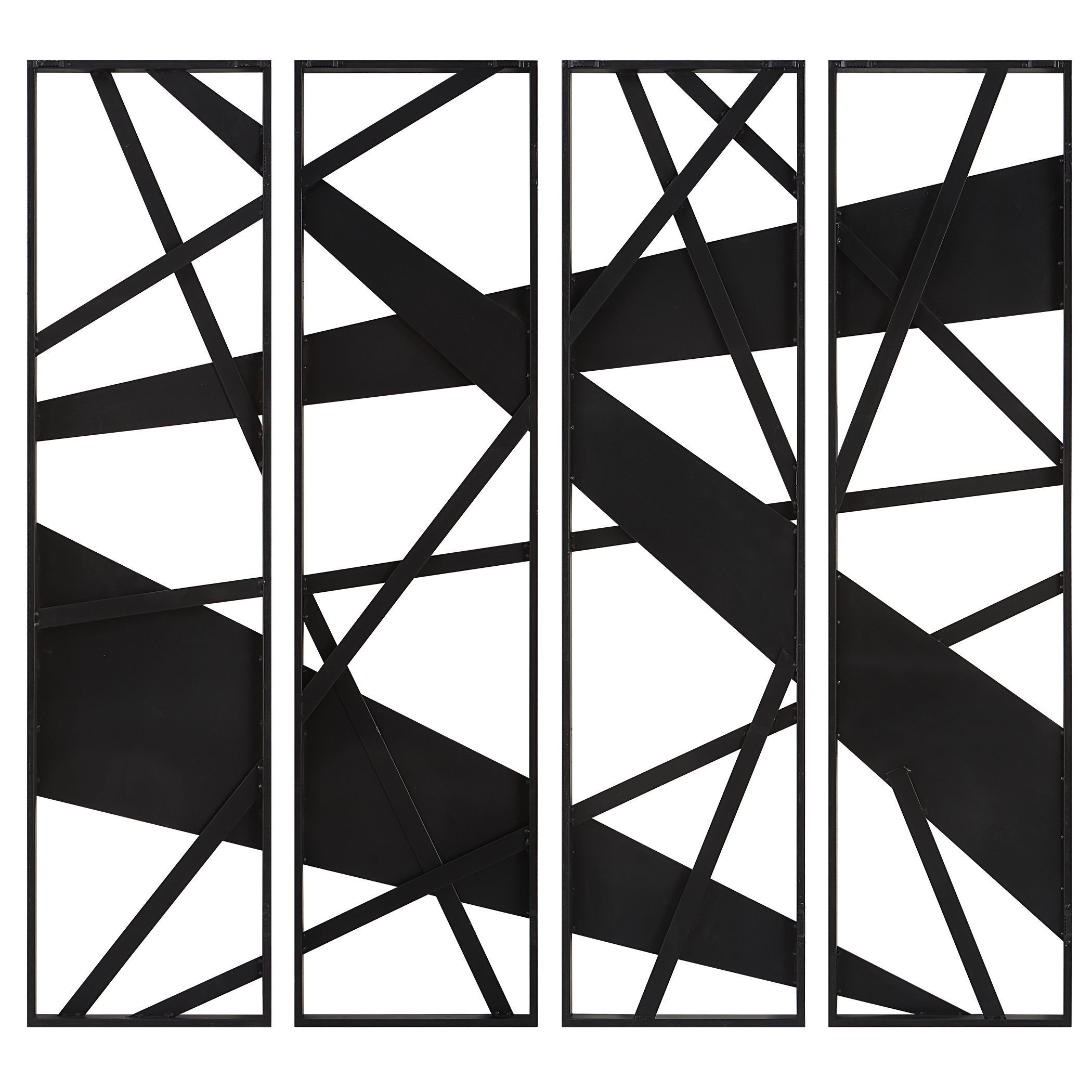 Looking Glass Satin Black Mirrored Wall Decor