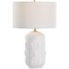 Emerie 26.25 inch 150.00 watt Chalk White and Antiqued Brass Table Lamp Portable Light