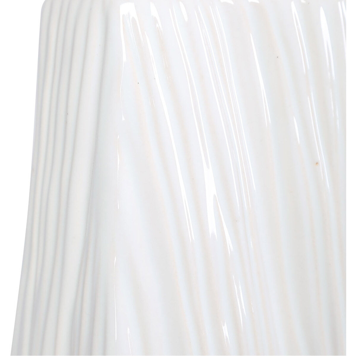 Sycamore 36 inch 150.00 watt Gloss White Ceramic with Brushed Nickel Accents Table Lamp Portable Light