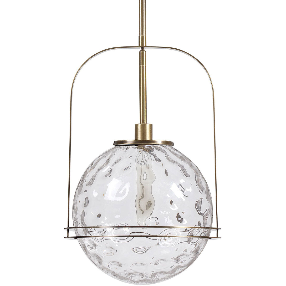 Mimas 1 Light 13 inch Antique Brass Pendant Ceiling Light