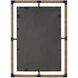 Melville 38 X 28 inch Textured Rust Black and Natural Rope Wall Mirror