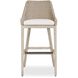 Paloma 44.7 inch Oatmeal and Cerused Wheat with Oyster White Outdoor Bar Stool