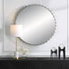 Cosmopolitan 37.38 X 37.38 inch Matte Black with Plated Brass Mirror