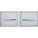 Green Ribbon Coast 32.13 X 26.13 inch Framed Prints, Set of 2