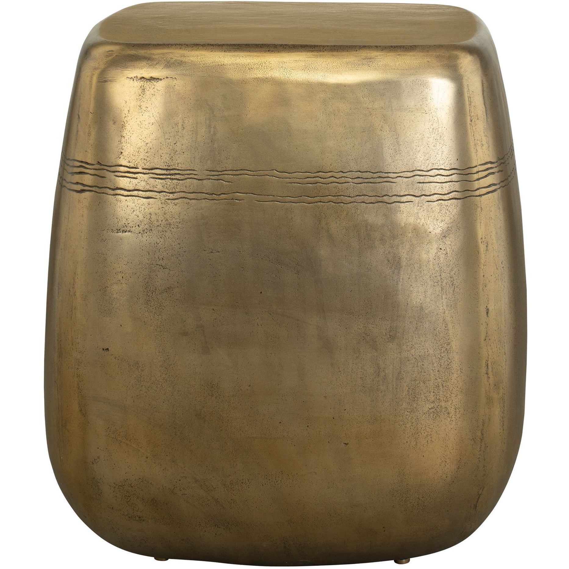 Saguaro 22 X 20 inch Aged Brass Indoor-Outdoor Side Table
