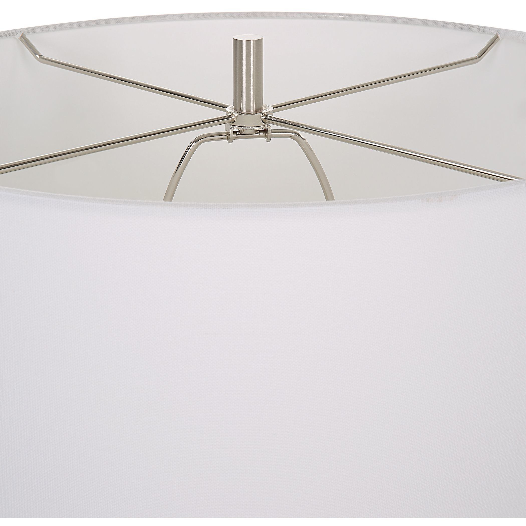 Remnant 32 inch 150 watt White Stone Table Lamp Portable Light