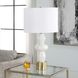 Architect 29.25 inch 150 watt Ivory Gloss Glaze and Antique Brushed Brass Table Lamp Portable Light
