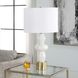 Architect 29.25 inch 150 watt Ivory Gloss Glaze and Antique Brushed Brass Table Lamp Portable Light