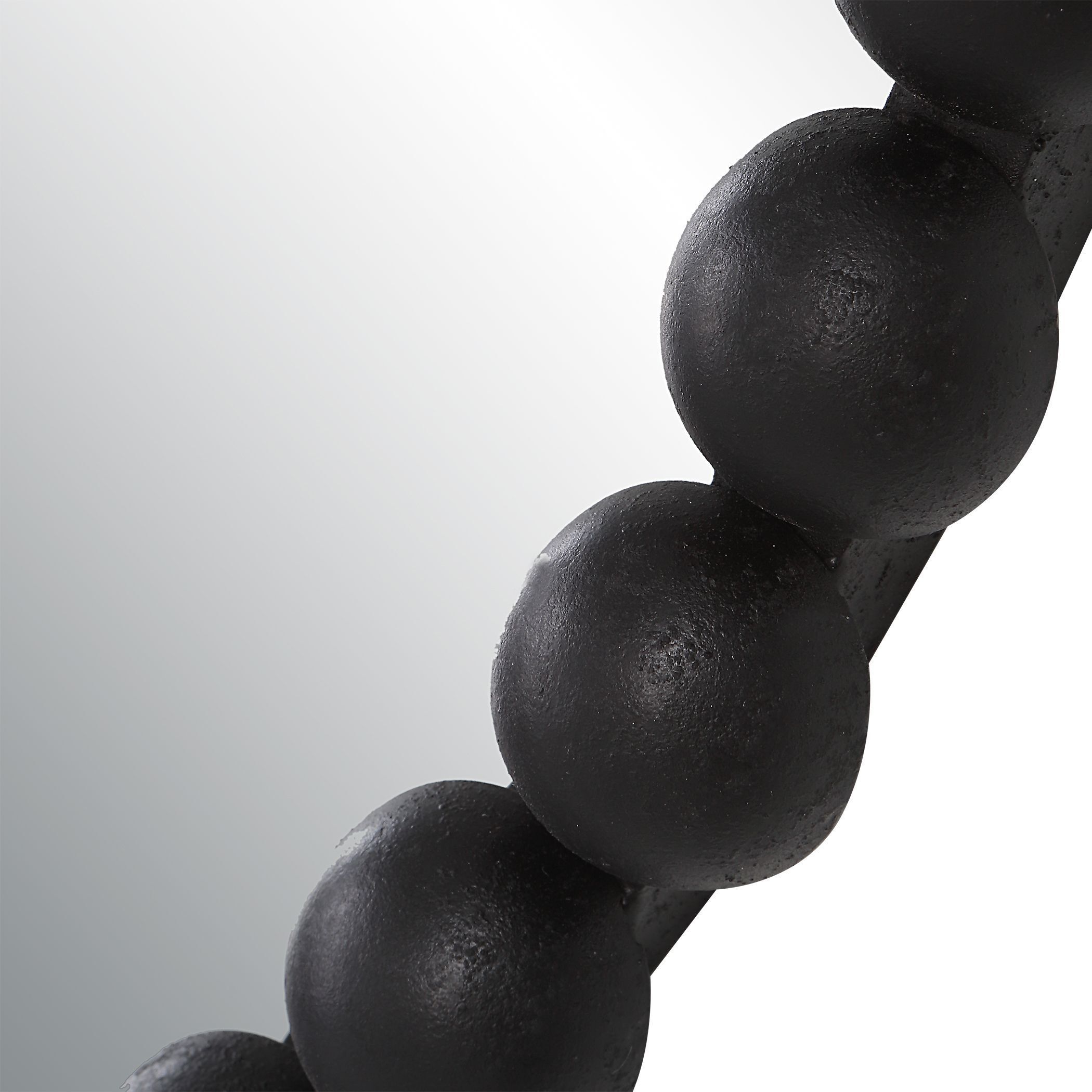 Serna 30 X 20 inch Matte Black Mirror